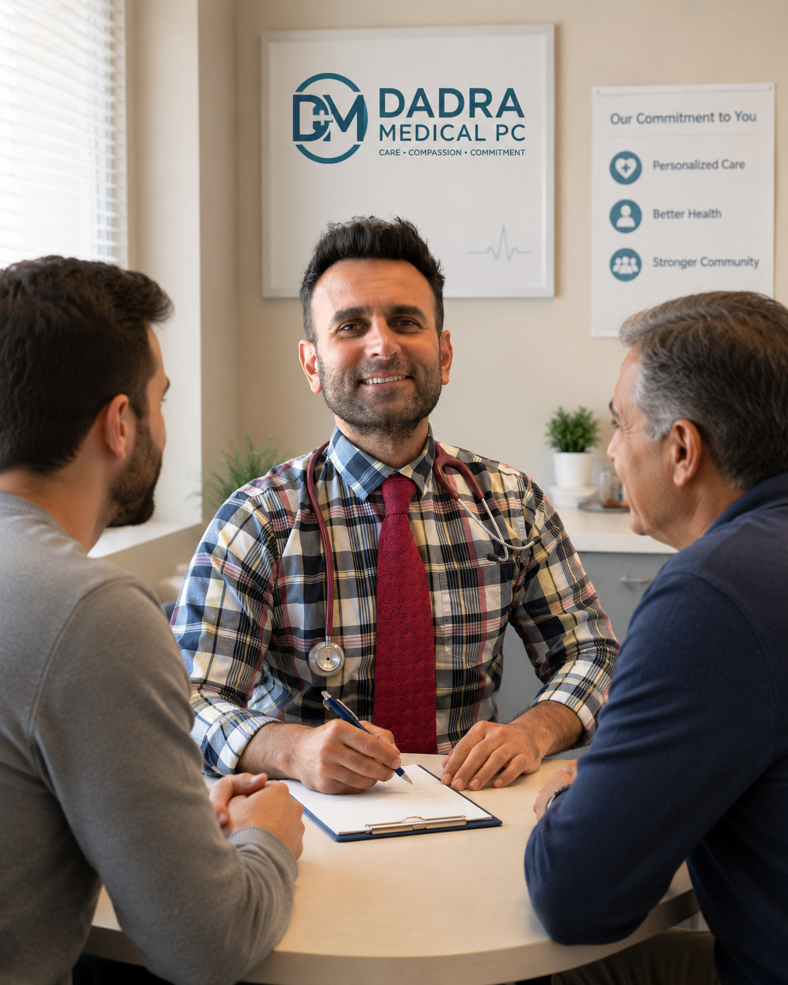 Doctor consulting with a patient in a medical office